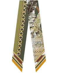 Ferragamo - Animal Print Bandana Scarf - Lyst