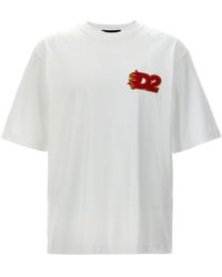 DSquared² - Logo Print T-Shirt - Lyst