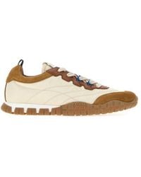 Miu Miu - Ivory Color-Block Sneakers - Lyst