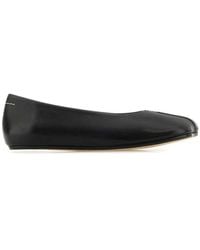MM6 by Maison Martin Margiela - Leather Ballerinas - Lyst
