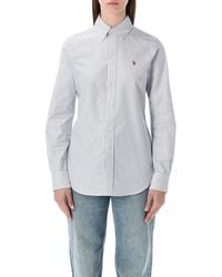 Polo Ralph Lauren - Slim-Fit Striped Oxford Shirt - Lyst