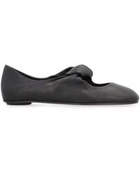 McQueen - Leather Ballet Flats - Lyst