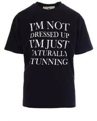 Elisabetta Franchi - Graphic Crew Neck T-Shirt - Lyst