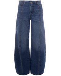Sportmax - Oversized Low Rise Jeans - Lyst