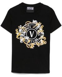 Versace Jeans Couture - Cotton T-Shirt With Logo - Lyst