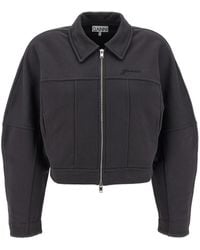 Ganni - 'Heavy Terry Jersey' Bomber Jacket - Lyst