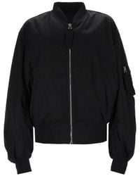 The Attico - Bomber Jacket With Pocket Polyester - Lyst
