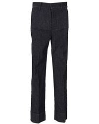 Max Mara - Dark Slim Flat Front Pants - Lyst