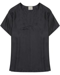 Alysi - Solid V Neck Top - Lyst