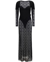 Marine Serre - Round Neck Maxi Dress - Lyst