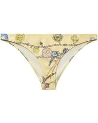 Versace - Printed Bikini Bottoms - Lyst