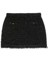 Gucci - Lamé And Viscose Mini Skirt, Ready-To-Wear - Lyst