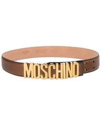 Moschino - Logo Buckle Belt - Lyst