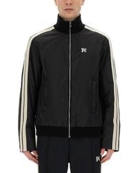 Palm Angels - Stripes Mock Collar Sweatshirt - Lyst
