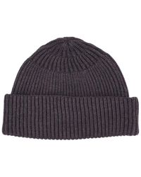 P.A.R.O.S.H. - Dark Knitted Beanie Hat - Lyst