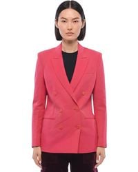 Stella McCartney - Solid Peaked Lapel Blazer - Lyst