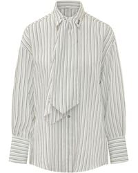 PINKO - Stripes Oversized Shirt - Lyst