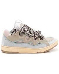 Lanvin - Multi Color Woven Curb Sneakers - Lyst