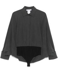 Max Mara - Silk Bodysuit - Lyst