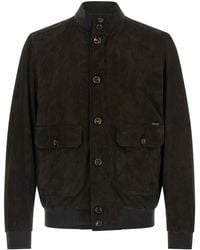 Moorer - Solid Mandarin Collar Jacket - Lyst
