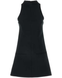 Courreges - Short Twill Dress With A Mock Turtleneck - Lyst