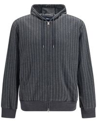 Herno - Hooded Sweatshirt With Zip - Lyst