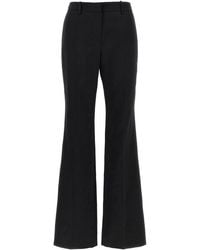 Magda Butrym - Slightly Shiny Straight-Leg Pants With Pleat Detail - Lyst
