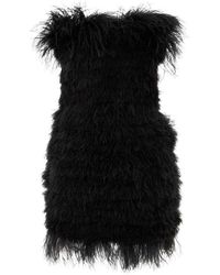 Sportmax - Embroidered Polyester Avocado Mini Dress - Lyst