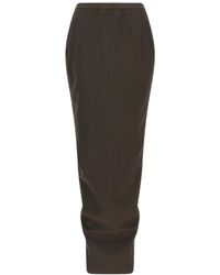 Rick Owens - Soft Pillar Long Skirt - Lyst