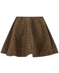 Ganni - 'Crinckled Taffetà' Skirt - Lyst