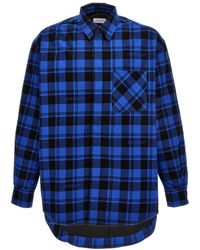Off-White c/o Virgil Abloh - Checked Flannel Shirt - Lyst