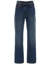 Dries Van Noten - Straight High Rise Jeans - Lyst