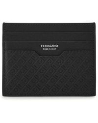Ferragamo - Logo Textured Wallet - Lyst