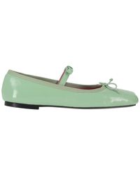 Vivetta - Aqua Leather Ballet Flats - Lyst