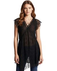 DSquared² - Lace V Neck Mini Dress - Lyst