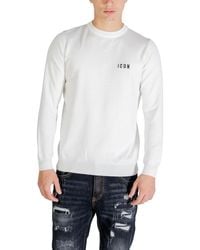 ICON DENIM - Crew Neck Sweatshirt - Lyst