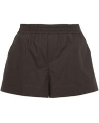 P.A.R.O.S.H. - P.A.R.O..H. Elasticated-Waist Cotton Shorts - Lyst