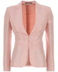 Gucci - Solid Shawl Lapel Blazer - Lyst