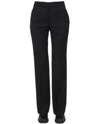 Moschino - Straight Flat Front Pants - Lyst