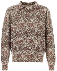 Etro - Paisley Shirt Collar Polo - Lyst