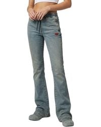 DIESEL - Bootcut Mid Rise Jeans - Lyst