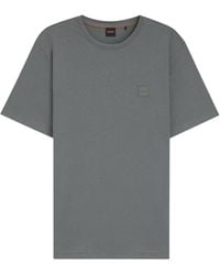 BOSS - Solid Crew Neck T-Shirt - Lyst