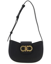 Ferragamo - Leather Shoulder Bag - Lyst