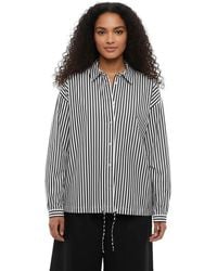 Woolrich - Blackwhite Relaxed Stripes Shirt - Lyst