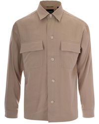 BOSS - Regular Solid Shirt - Lyst