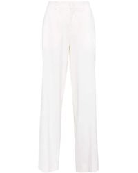 P.A.R.O.S.H. - Lillie Pressed-Crease Wide-Leg Pants - Lyst
