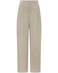 Emporio Armani - Regular Flat Front Pants - Lyst