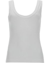 Brunello Cucinelli - Solid Scoop Neck Top - Lyst
