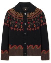 Alanui - Geometric Shawl Neck Cardigan - Lyst