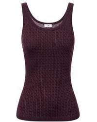 Elisabetta Franchi - Logo Scoop Neck Top - Lyst